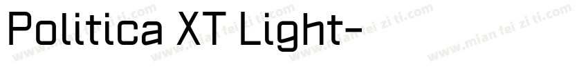 Politica XT Light字体转换